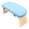 Wooden Meditation Bench Ergonomic Detachable Meditation Kneeling Stool Soft Cushion for   with Carry Bag