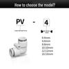 Pneumatic L-Type Right Angle Two-Way Air Pipe Connector CN plug (adapter included)