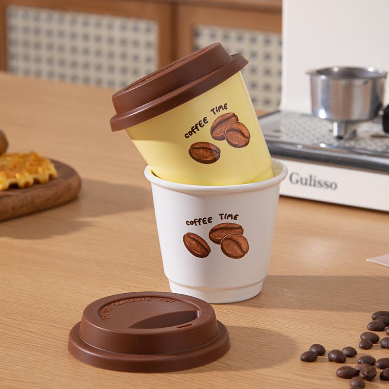 Creative Hand Holding Coffee Cup Paper Cup Shape Ceramic Mug Cute Cup Household Water Cup High Value Latte Cup