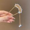 Elegant Pearl U-shaped Hairpin for Women - New Chinese Style Updo Accessory 2025