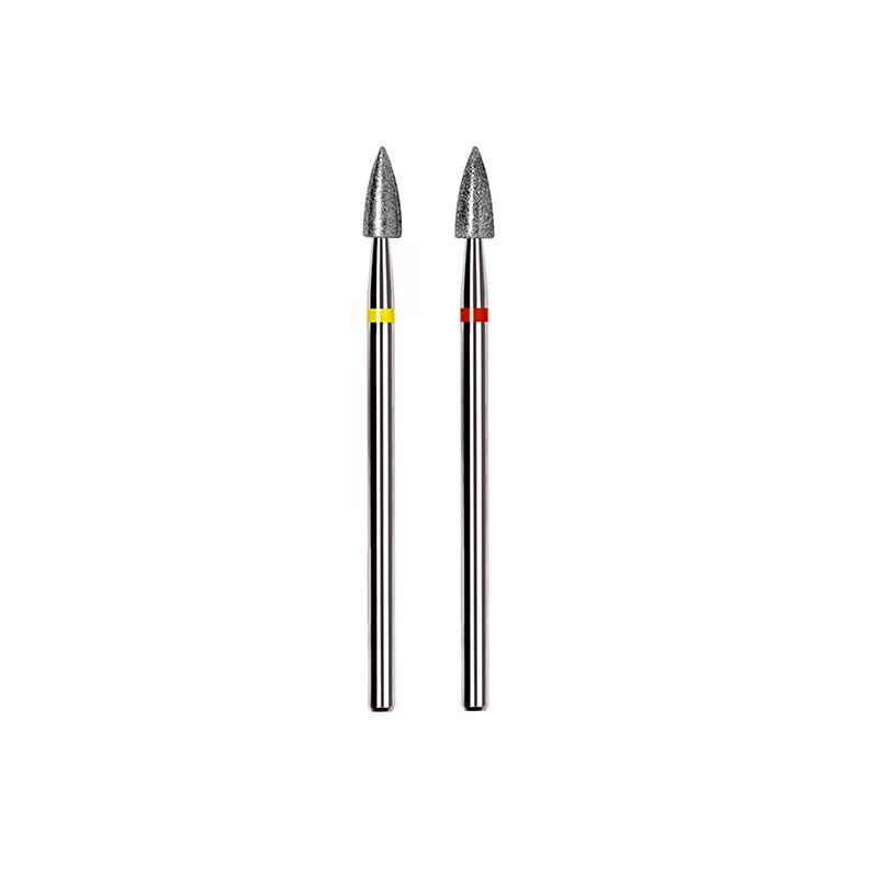 Nail Drill Bits 3/32'' Bullet Head Nail Bits Electric Milling Cutter For Manicure Rotary Cuticle Clean Nail Tools