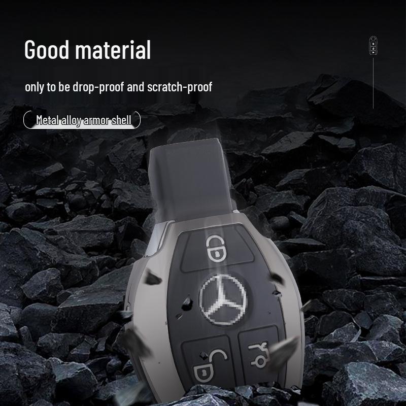 Metal Key Shell for Mercedes E-Class E260L, S-Class, GLE, GLS