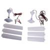 DC12V Plastic 3 Leaves Ceiling Fan Camping Tent Silent Hanging Cooling Fan