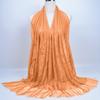 Women Chiffon Prayer Shawl Solid Color Versatile Turban Beach Towel