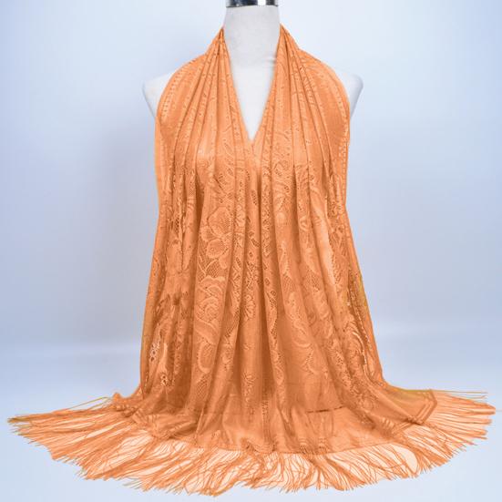 Women Chiffon Prayer Shawl Solid Color Versatile Turban Beach Towel