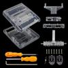 Bitfunx SFC Replacement Case Transparent Shell For Super Famicom Console Super NES Game Console
