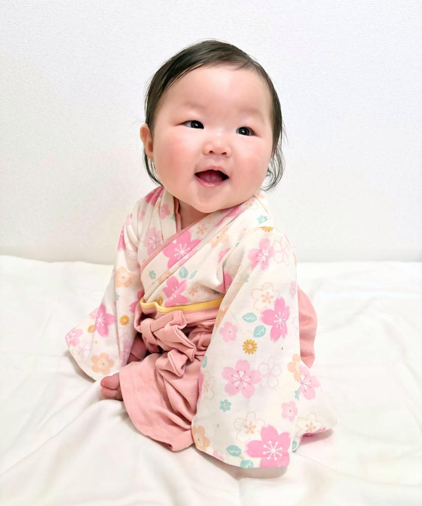 Nissen Baby Rompers/Coveralls, Hakama-Style Coveralls/Two-Way Alls for Boys and Girls (Baby Clothes/Children's Clothes for Boys and Girls), Beige, Siz