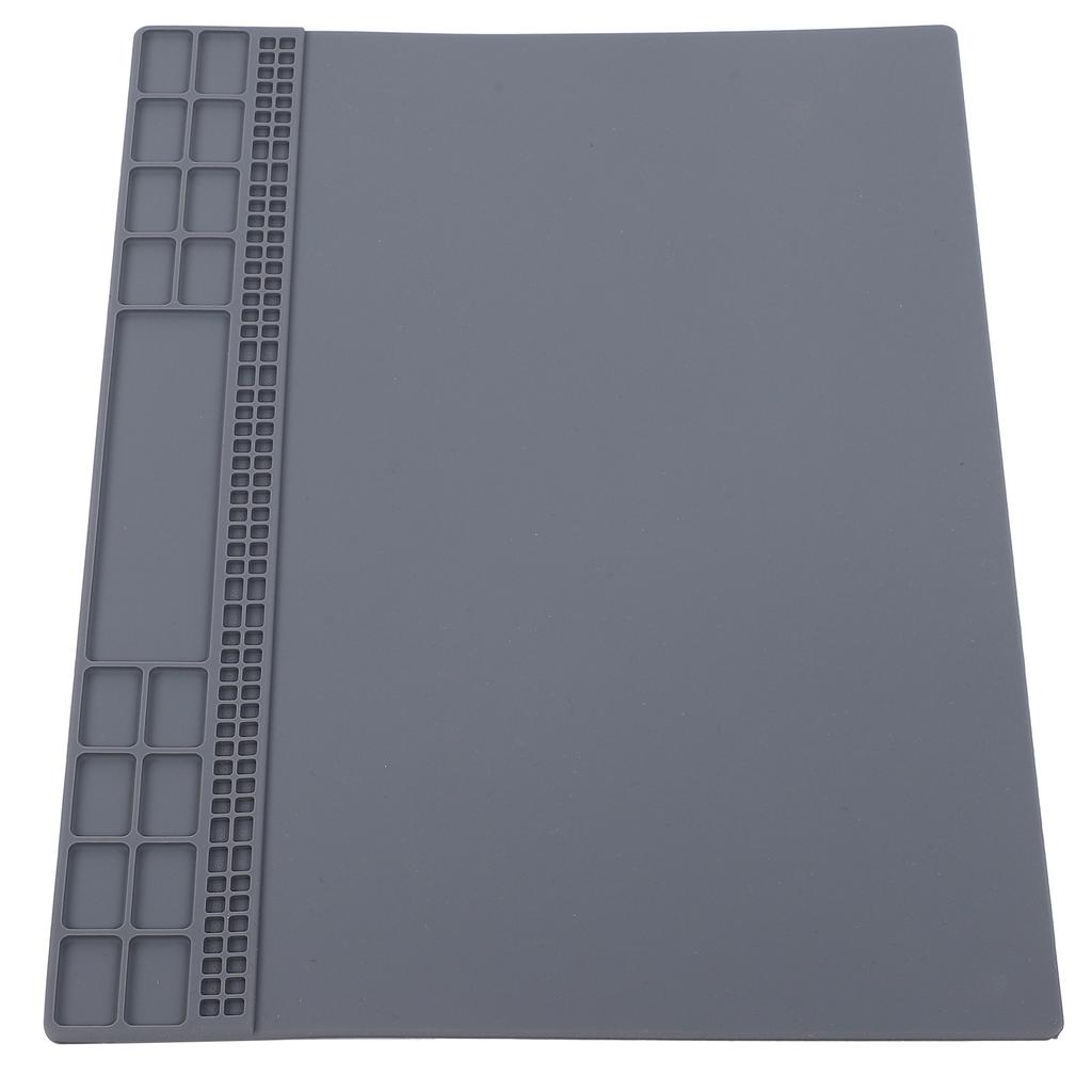 Repair Mat Silicone Heat Resistant Pad Computer Phone Solder Station Tools 350x250x4mmGray