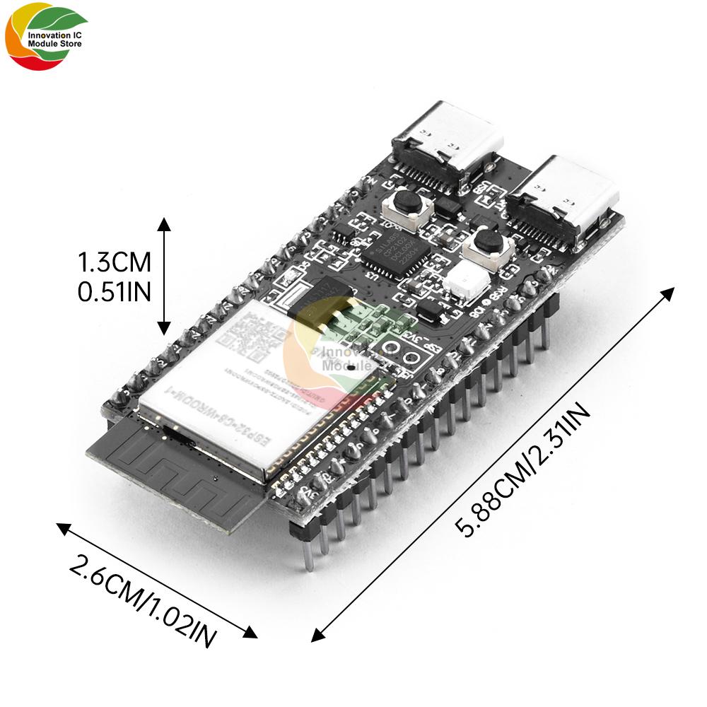 ESP32-C6-DevKitC-1 WiFi Bluetooth Development Board Core Board CP2102 Onboard ESP32-C6-DevKitC-1-N8 Module TYPE-C Interface