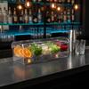 Portable Salad Container Crisp Keeping Chilled Fruit Container Compartment Tray Clear Plastic Picnic Ware Easy to Clean
