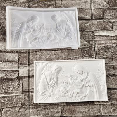 Artistic Silicone Mold Creative Wall Decors Molds for Making Family Pattern Resin Decors for Home or Office Decors