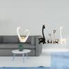 Heart Giraffe Sculpture Ceramic Figurine Modern Minimalist Statue Collectible Decorative Centerpiece