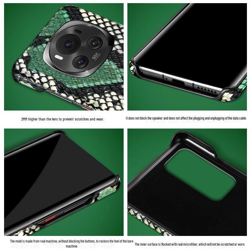 Husă Piele de Vaca Model Piton Honor Magic6 Ultimate