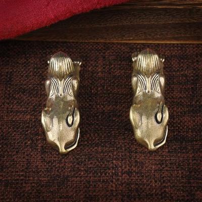 Retro Bakır Mısır Sfenks Heykeli Küçük Süsler Pirinç Koruyucu Heykelcik Masaüstü Süsleri Ev Dekor Aksesuarları