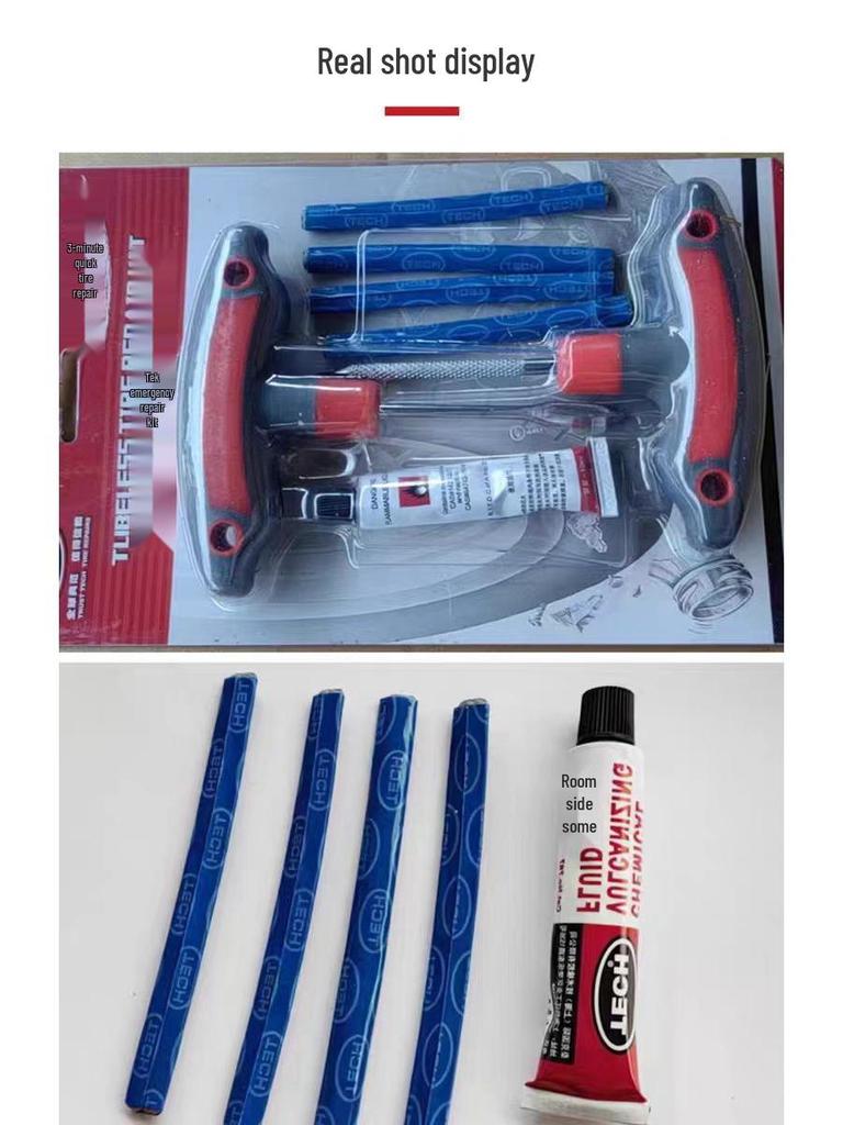 Quick Vulcanizing Tire Repair Strips for Motorcycle & Car Tubeless Tires