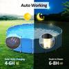 6 Pcs Waterproof LED Solar Warm Lights Pool Accessories for Swimming Pools