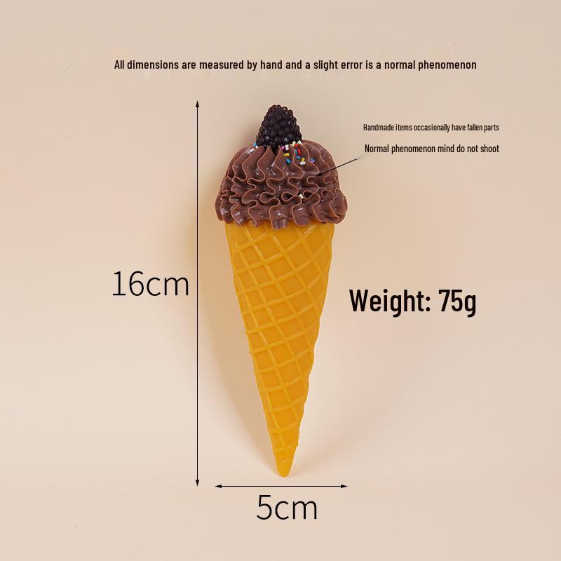 Fruit Cream Cone Claw Machine Toy for Milk Tea Shop Decor