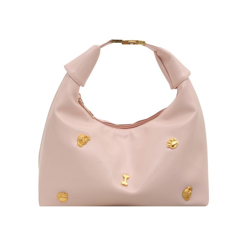 Rivet summer new trendy fashion crossbody texture crossbody shoulder handbag woman