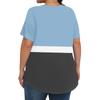 Women's Fashion Casual  Print Round Neck Short Sleeve Top Womens Plus Size Tops