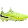 Nike Jr. Phantom 6 Low Academy GS Hyper Crimson/Limelight/Black Kids Cleats Green HM9203-800