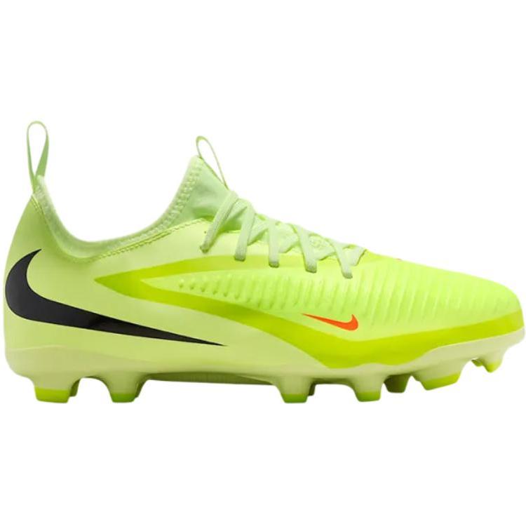 Nike Jr. Phantom 6 Low Academy GS Hyper Crimson/Limelight/Black Kids Cleats Green HM9203-800