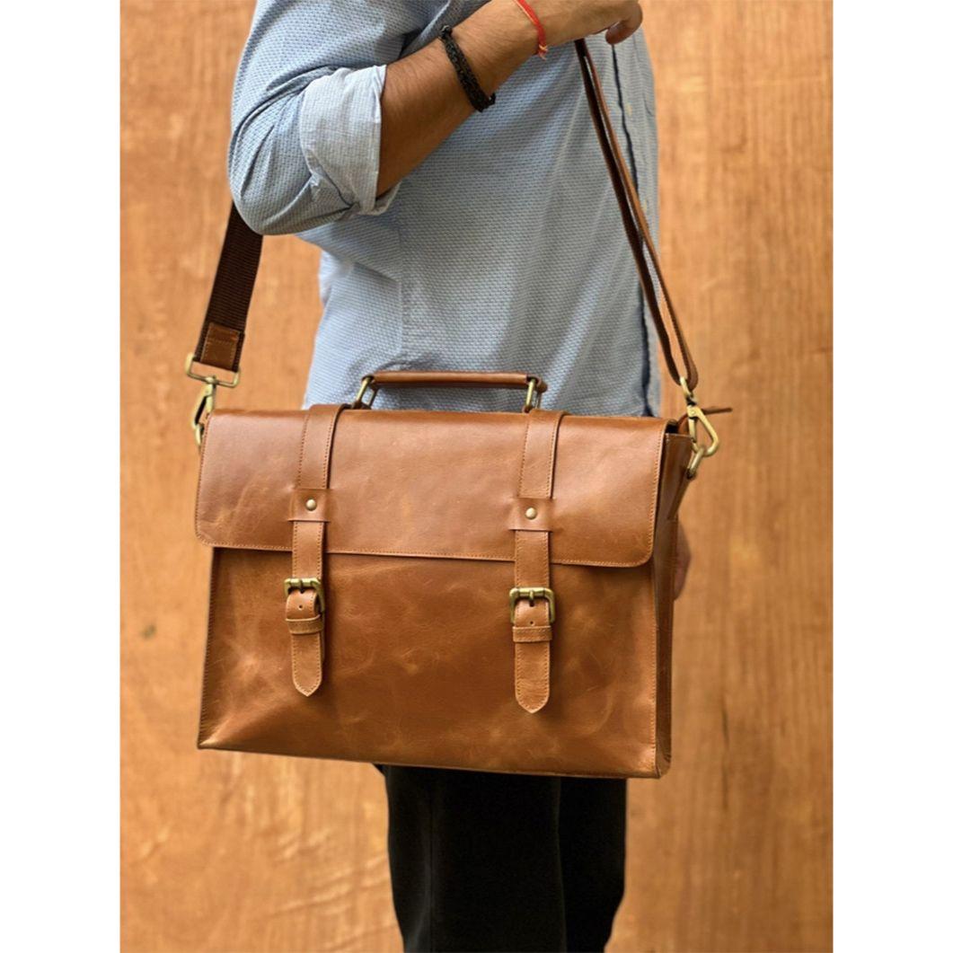 

Кожаная сумка-мессенджер сумка для ноутбука мужской кожаный портфель сумка через плечо сумка-сатчел сумка для компьютера рождественские подарки кожаные сумки плечевая для него 18 x 13 x 5 in