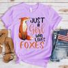 Foxes Printed Kids Adult T-shirt Summer Women's and Men's Casual Outdoor Girl and Boy Short Sleeve Tees Top Loose Pullover