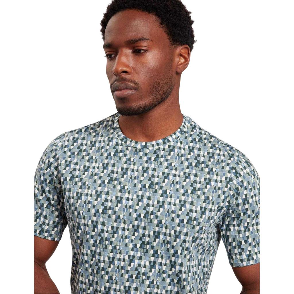 Ted Baker Mens Geo Abstract Regular T-Shirt