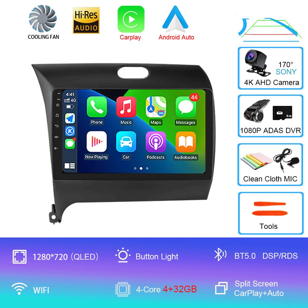 Android 14 Car Radio For Kia Cerato 3 2013 - 2017 Multimedia Player Video Stereo Navigation GPS No 2din 2 Din Dvd