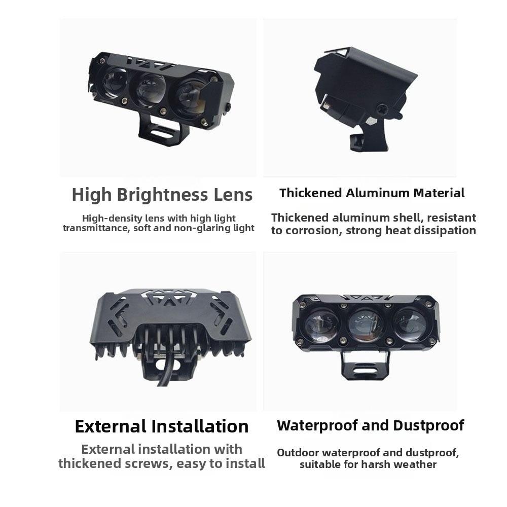 Super Bright Hi/Low Beam Fog Lamps Dual Color Driving Light  for Car Trucks SUV UTV