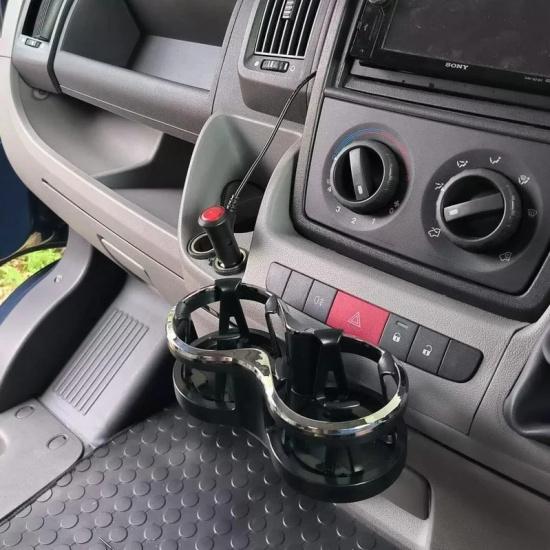 Universal Double Drink Cup Holder For Peugeot Boxer Fiat Ducato Citroen Relay (2006-) Cup Drink Holder RV Camper Accessories