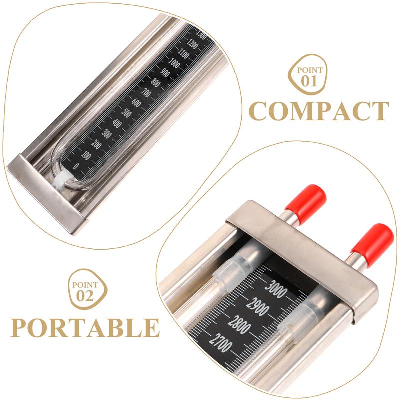 Pressure Gauge Manometer Tube Stainless Steel U Shaped High Accuracy Sensor Vacuum Tube Tester U Tube Manometer Pressure Sensor