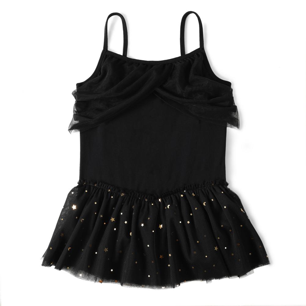 Sequins Dance Leotard Ballet Skirt Princess Sleeveless Ballet Clothes Girls GymnasticsTrainning Suit