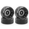 4 Pcs 65mm RC Rally Racing Tires Drift Tires FW06 Tamiya TT01 TT02 XV01 1/10 RC Racing Upgrade Parts Wheel Hub Tires