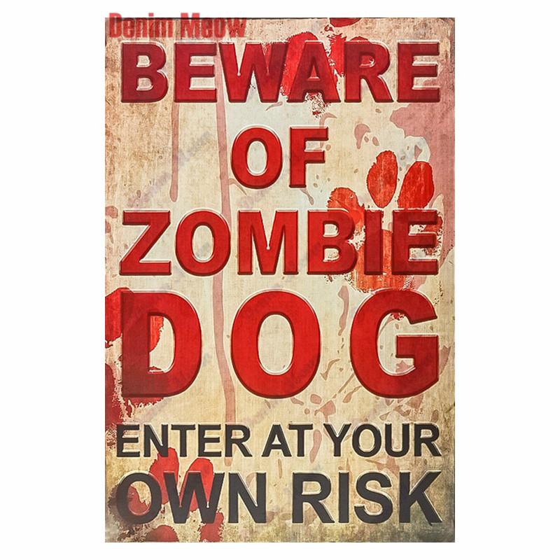 Smile Beware of Dog Tin Sign, Warning Video Poster, No Parking, Wall Art Poster, Pub Public Area Painting, Home Decor, WY104