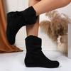 New Tassel Boots for Women Retro Gothic Trend Women Boots Chelsea Mid Heels Motorcycle Boots Women Fashion Knee High Botas