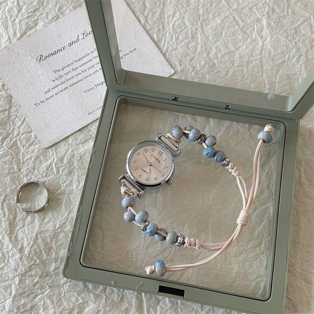 Nieuw Kralen Armband Horloge Verstelbare Band Hanger Ketting Horloge Kwarts Horloge Vrouwen Meisjes