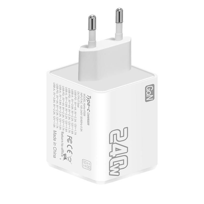240W Gan Usb C Charger 8 In 1 Fast Charging Phone Charger Power Adapter For Phone Type C Eu/Us Plug Wall Charger