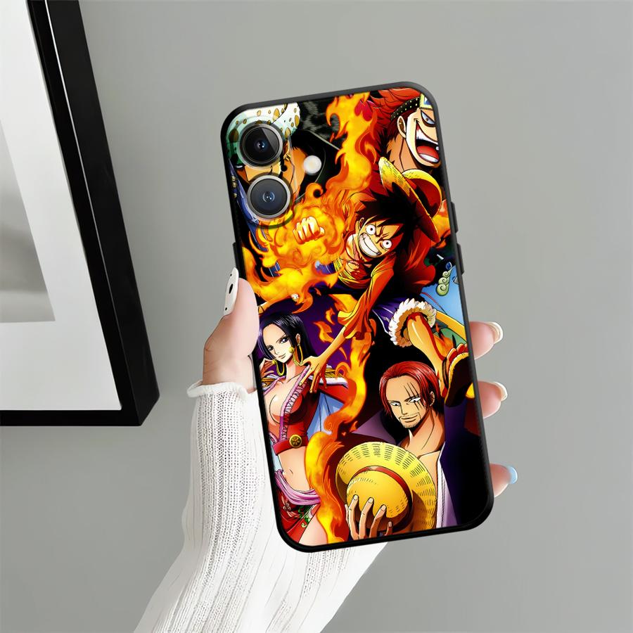 Case for iPhone 14 17 16 Pro Max 11 X XS XR 7 8 SE 17Air 13 Mini 15 Plus 12 Funda Phone Cover Cool Luffy ACE