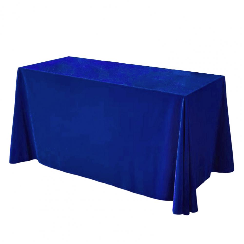 Tablecloth Oblong Shape Pure Color Golden Velvet Table Banquets Party Tablecloth Diner Restaurant Picnic Table Cover