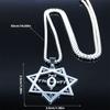 Stainless Steel Necklace for Women Silver Color Pendant Jewelry 50cm Chain Accessory for Wedding or Party Supplies