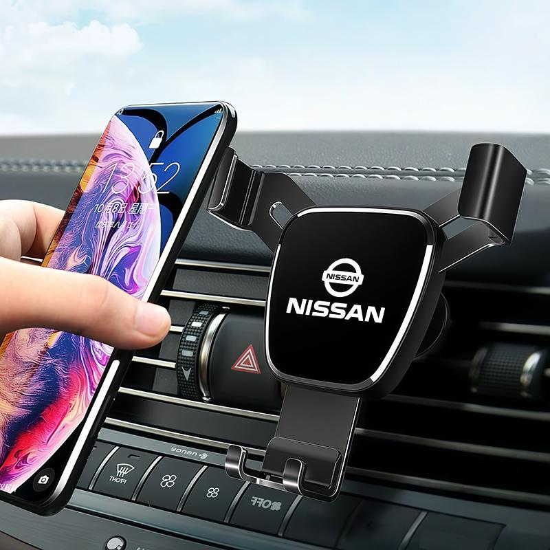 Metall-Schwerkraft-Handyhalter für Lüftungsschlitz, GPS-Halterung für Nissan Sylphy N7 Teana Qashqai Note J10 J11 Navara Juke GTR Tiida Patrol