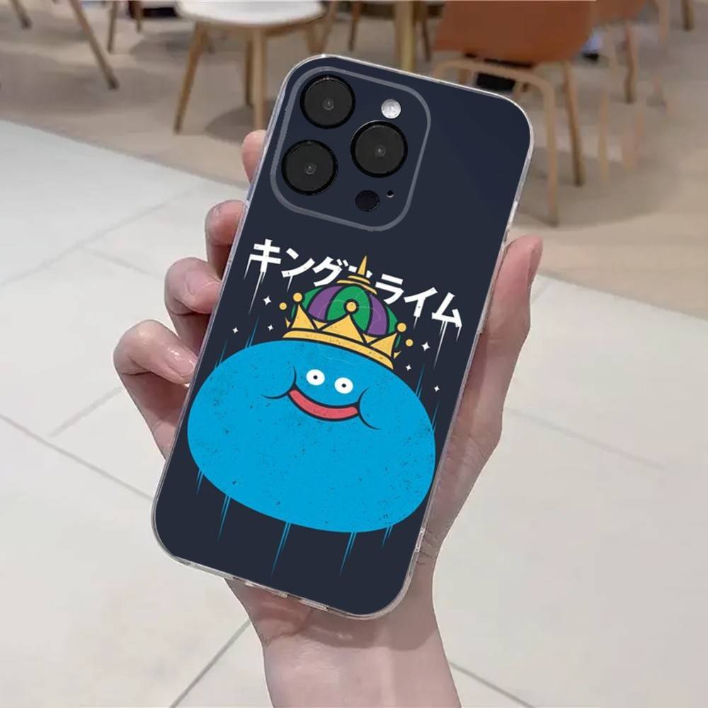D-Dragon Quest Slime Phone Case For iPhone 16,15,14,13,12,11 Plus,Pro,Max,XR,XS,X,7,8 Plus,SE,Mini Transparent Soft Cover