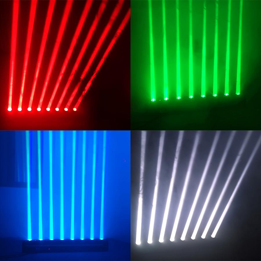 8X12W LED Beam Moving Head Light Bar By DMX Control Infinite Rotating RGBW 4IN1 LED Effect for DJ Disco Party Stage