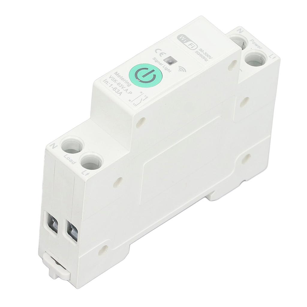 Intelligenter WLAN-Leistungsschalter mit Messung Über- Unterspannungsschutz Fernbedienung APP-Schalter
