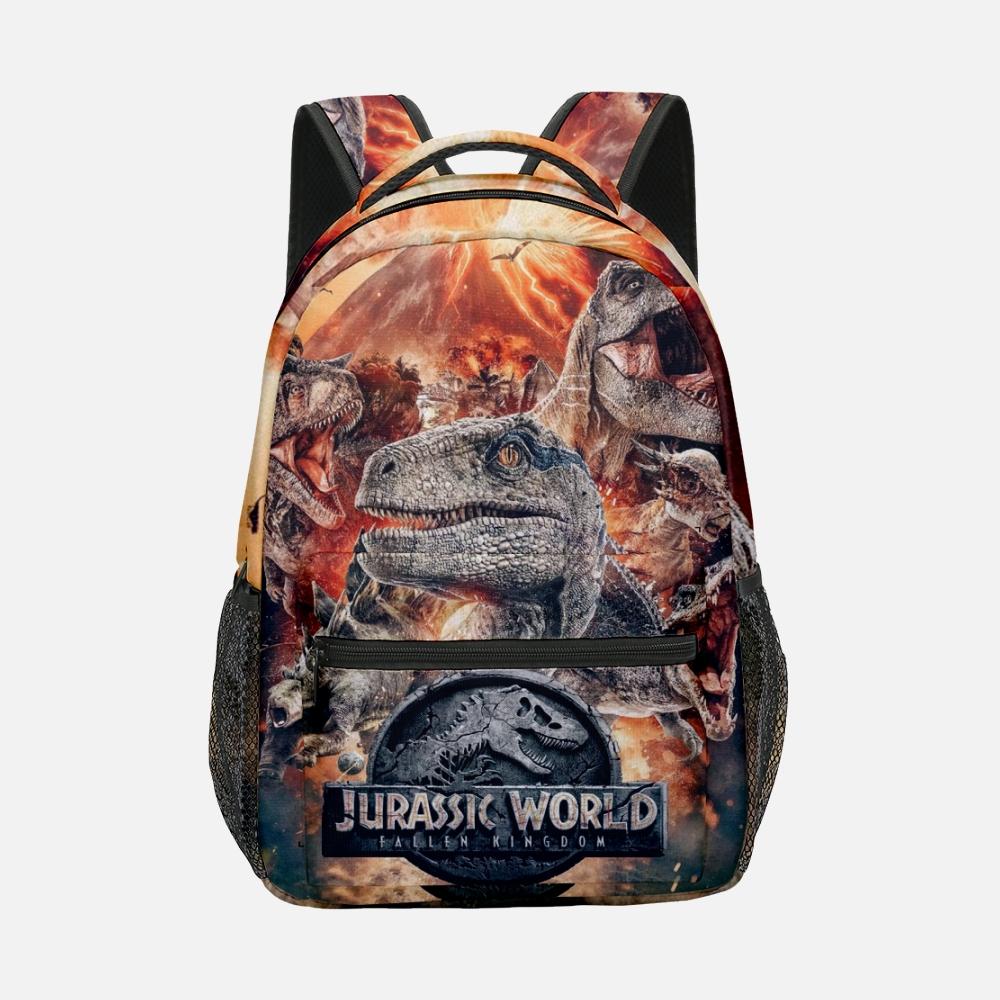 Popular Novelty Cool Dinosaur Student Bookbag Notebook Backpacks 3D Print Oxford Waterproof Boys/Girls Travel Backpacks