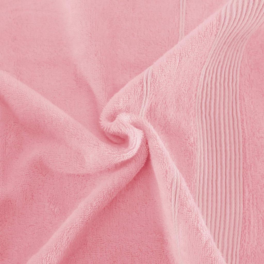 Towel 70x140 large, natural bamboo fiber, light pink