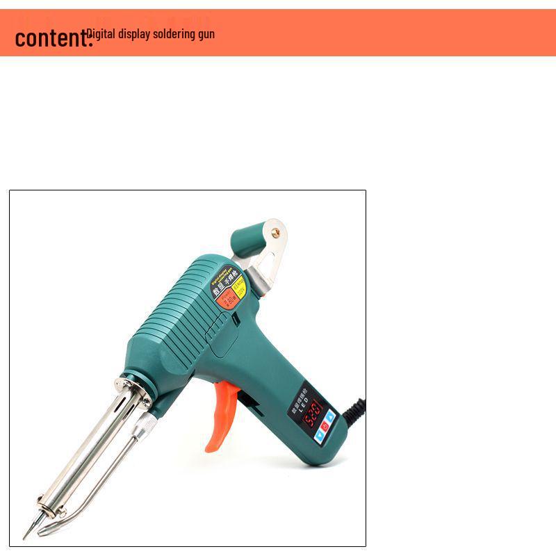 Electric Soldering Iron 60W: Internal/External Heating, Single-Handed, Semi-Automatic Solder Dispenser.