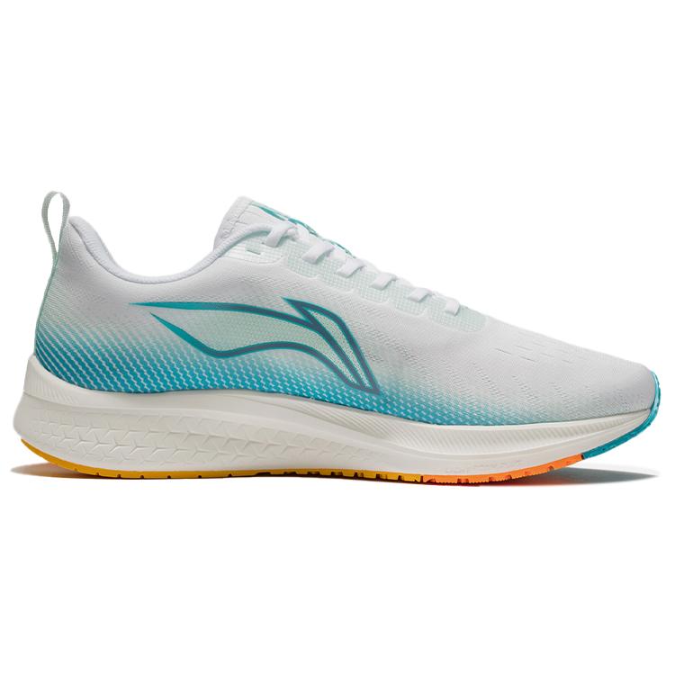 Li Ning Red Hare 5 Cushioning Slip Resistant Abrasion Resistant Low Top Lightforam Plus Running Shoes Men's White Blue ARMS009-1