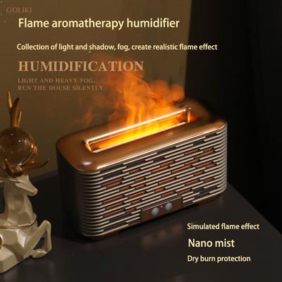 3D Home Flame Diffuser USB Perfume Mini Bedroom Flame Humidifier Difusor De Aroma Ultrasonic Umidificador De Ar Air Humidifier